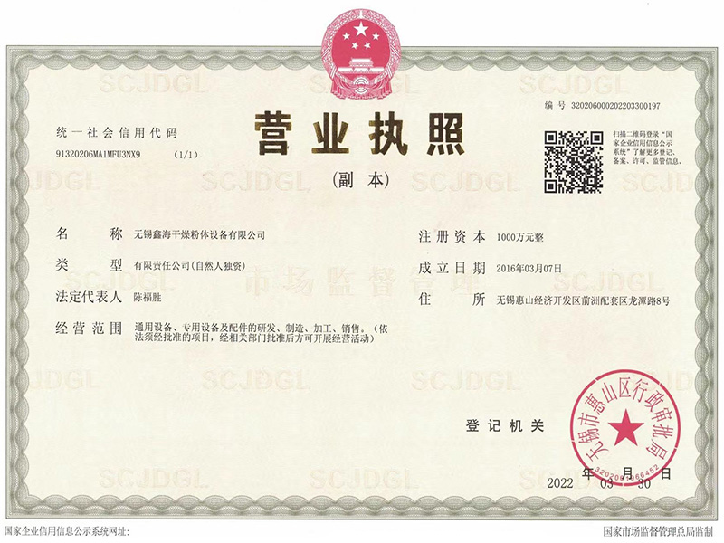 營(yíng)業(yè)執照副本